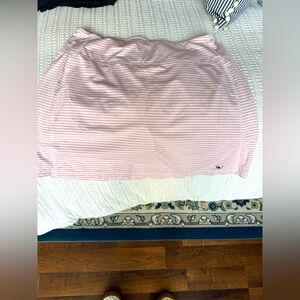 Vineyard Vines Light Pink Striped Mini Skirt